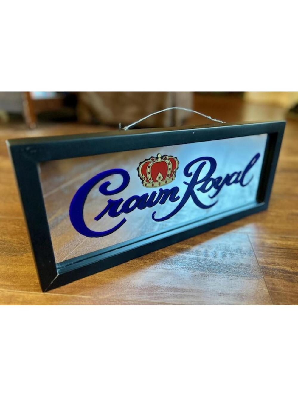 Crown Royal Framed Mirror Bar Sign